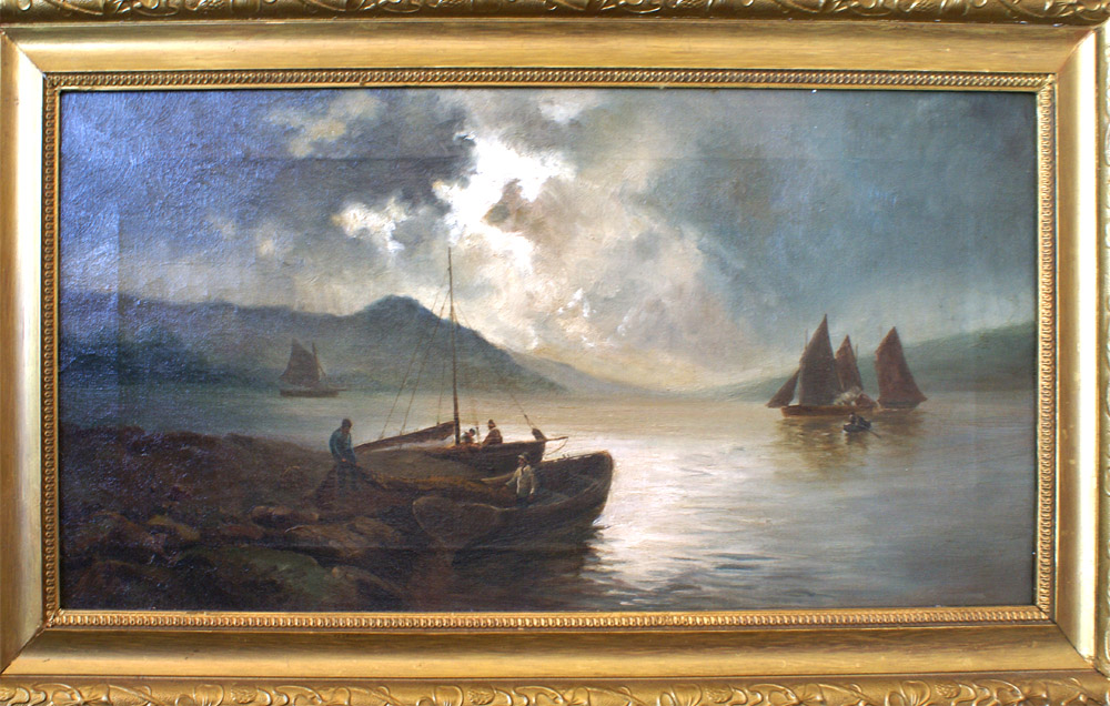 #469 UNSIGNED, 19TH CENTURY, OIL ON CANVAS